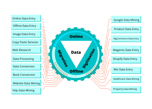 List Of Data Entry Services infographic