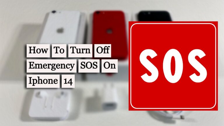 How To Turn Off Emergency SOS On Iphone 14 - Works 100%